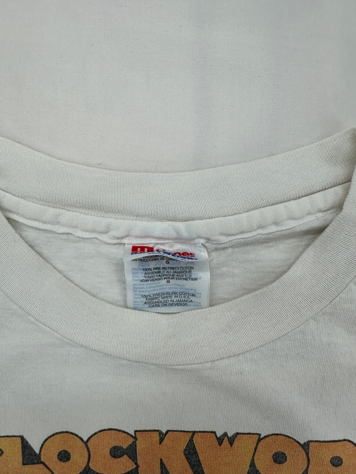 Exile Vintage 1990s Clockwork Orange t-shirt white cotton Hanes tag detail