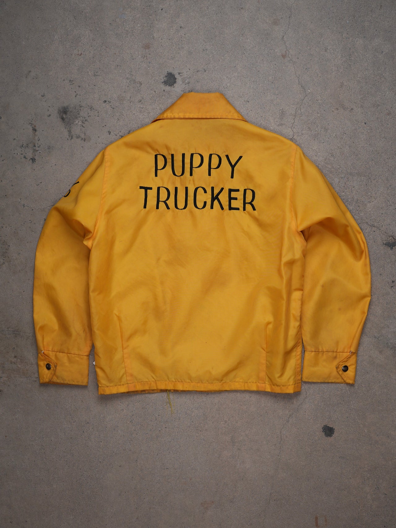 1960S/70S - "PUPPY TRUCKERS" NYLON COACH JACKET