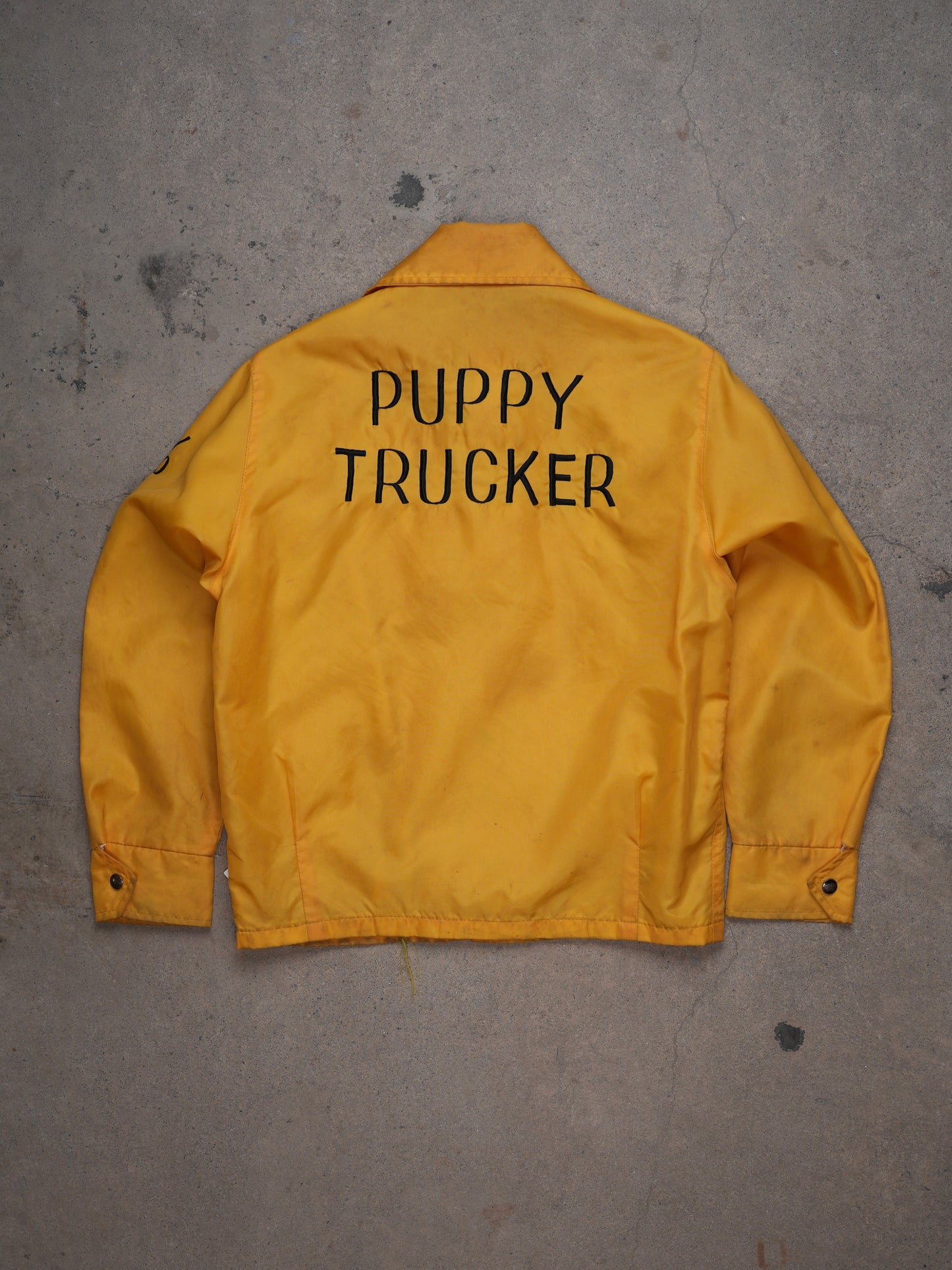 1960S/70S - "PUPPY TRUCKERS" NYLON COACH JACKET