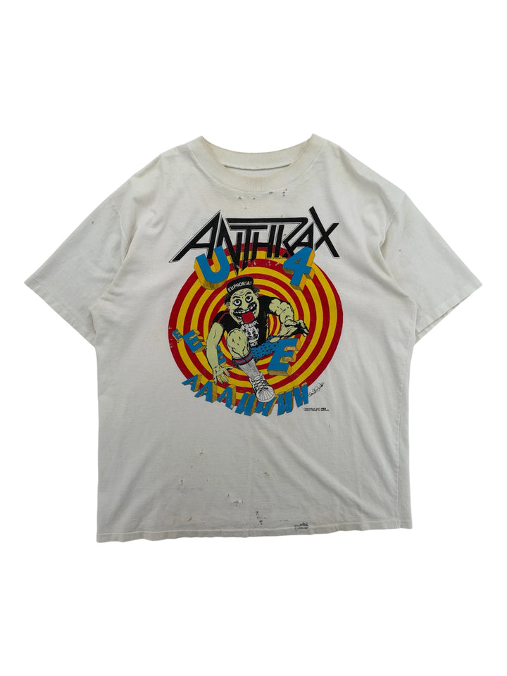 1980s Anthrax State Of Euphoria T-shirt