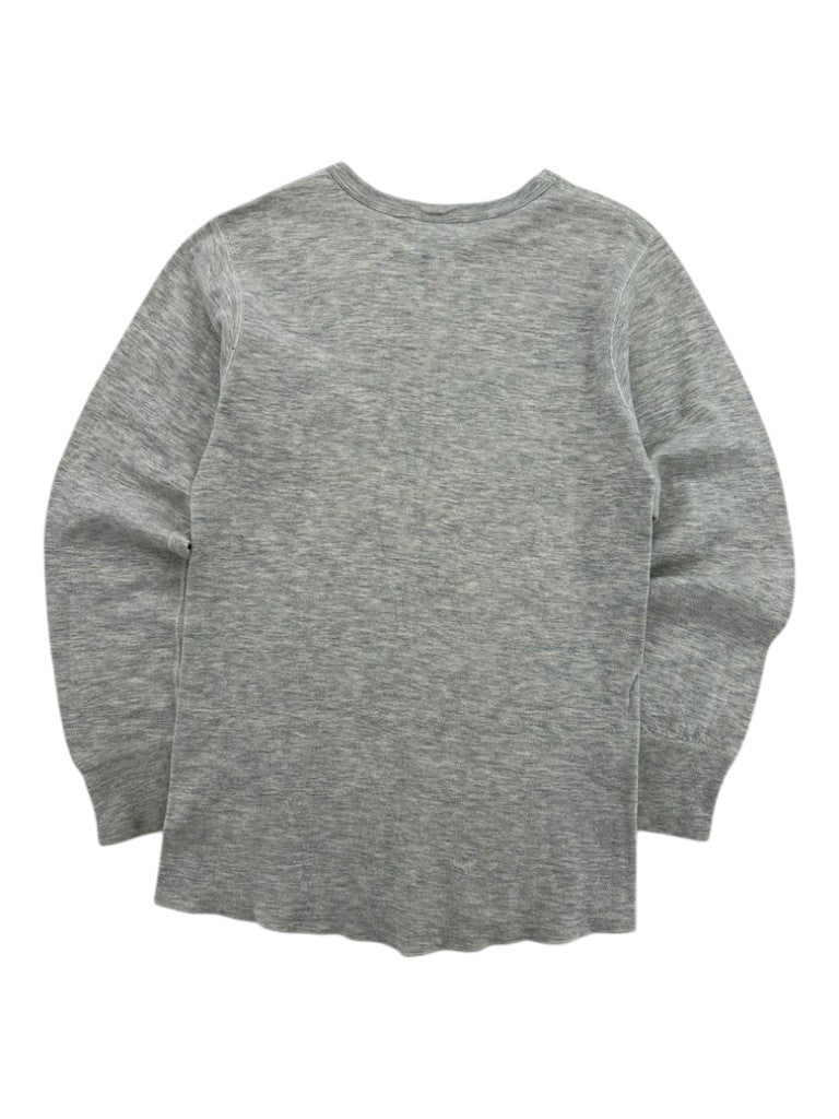 1980s Duofold Grey Long Sleeve Thermal Shirt
