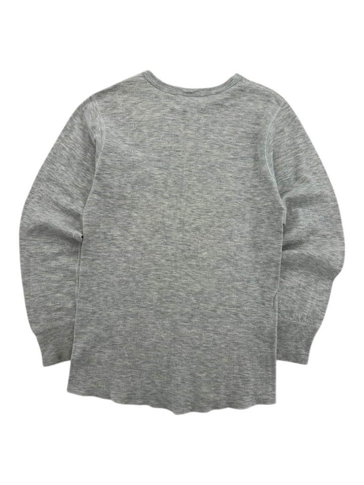 1980s Duofold Grey Long Sleeve Thermal Shirt