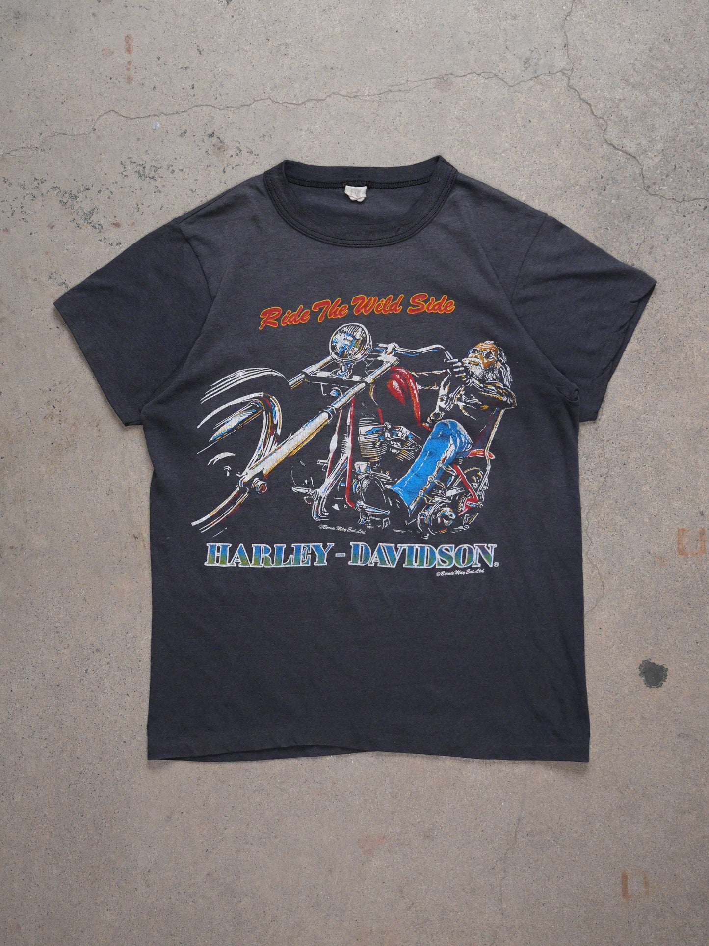1970S - HARLEY DAVIDSON "RIDE THE WILD SIDE" T-SHIRT