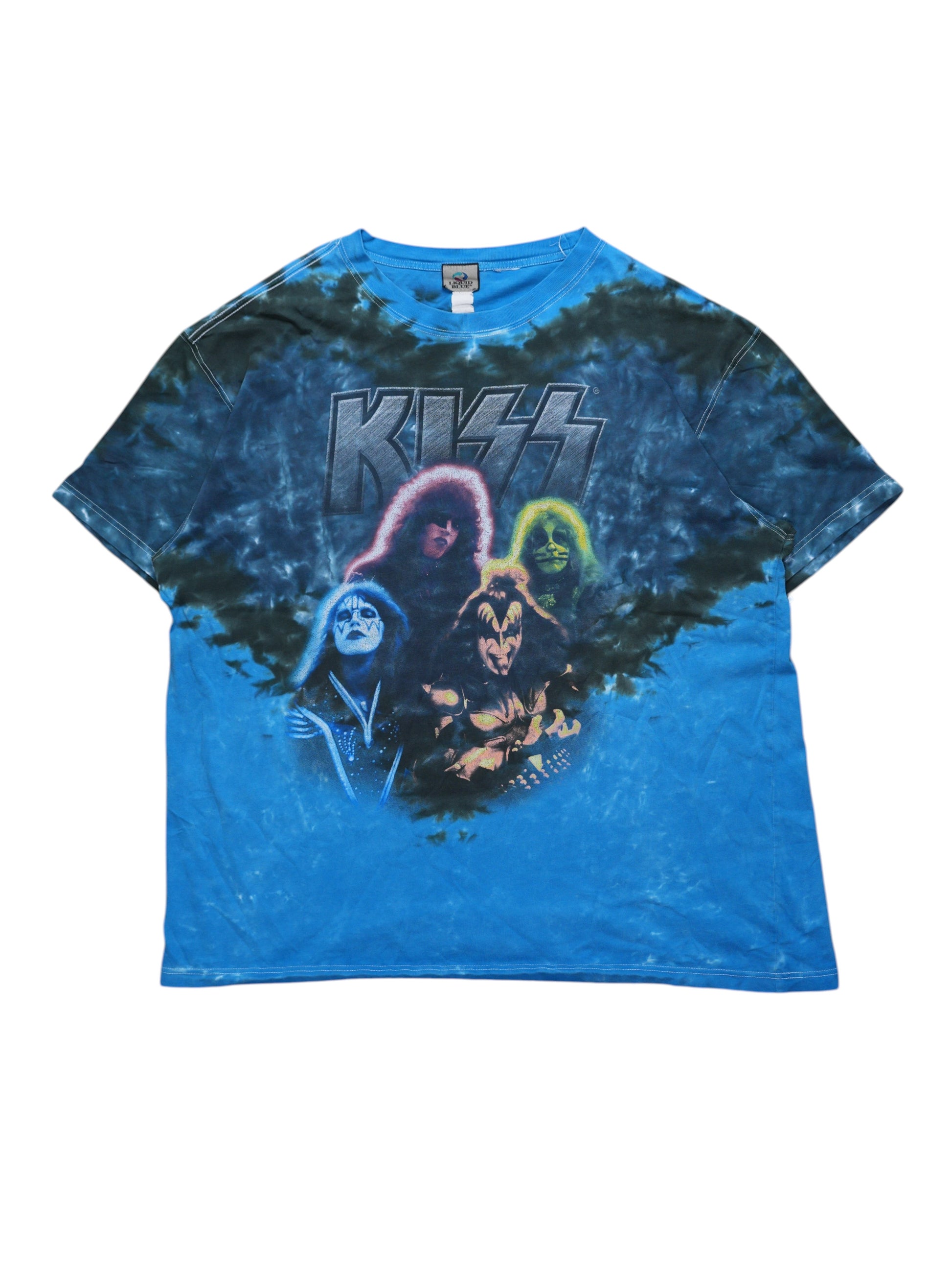 1990S - KISS TIE DYE T-SHIRT  (XXL)