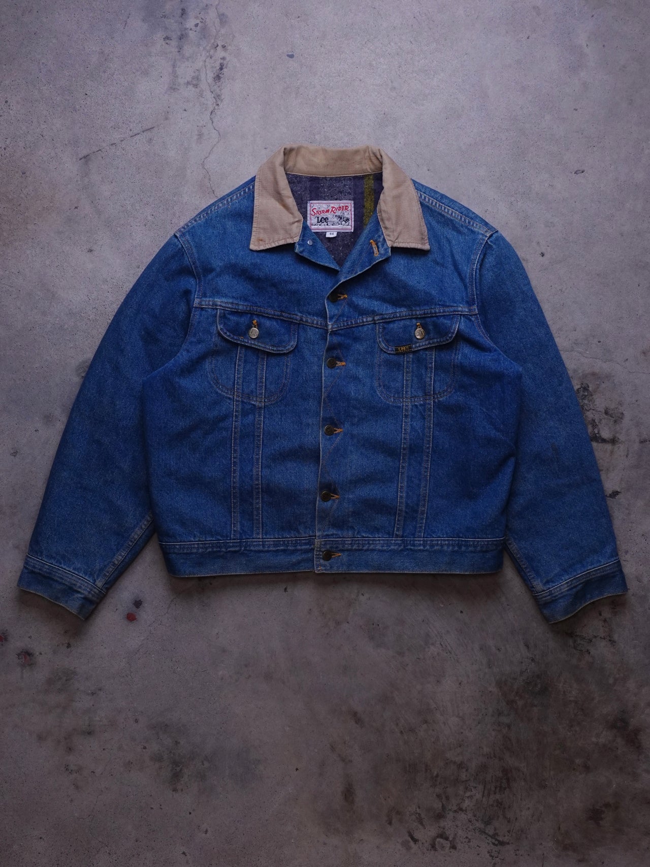 1980s - Lee Storm Rider Blanket Lined Denim Jacket