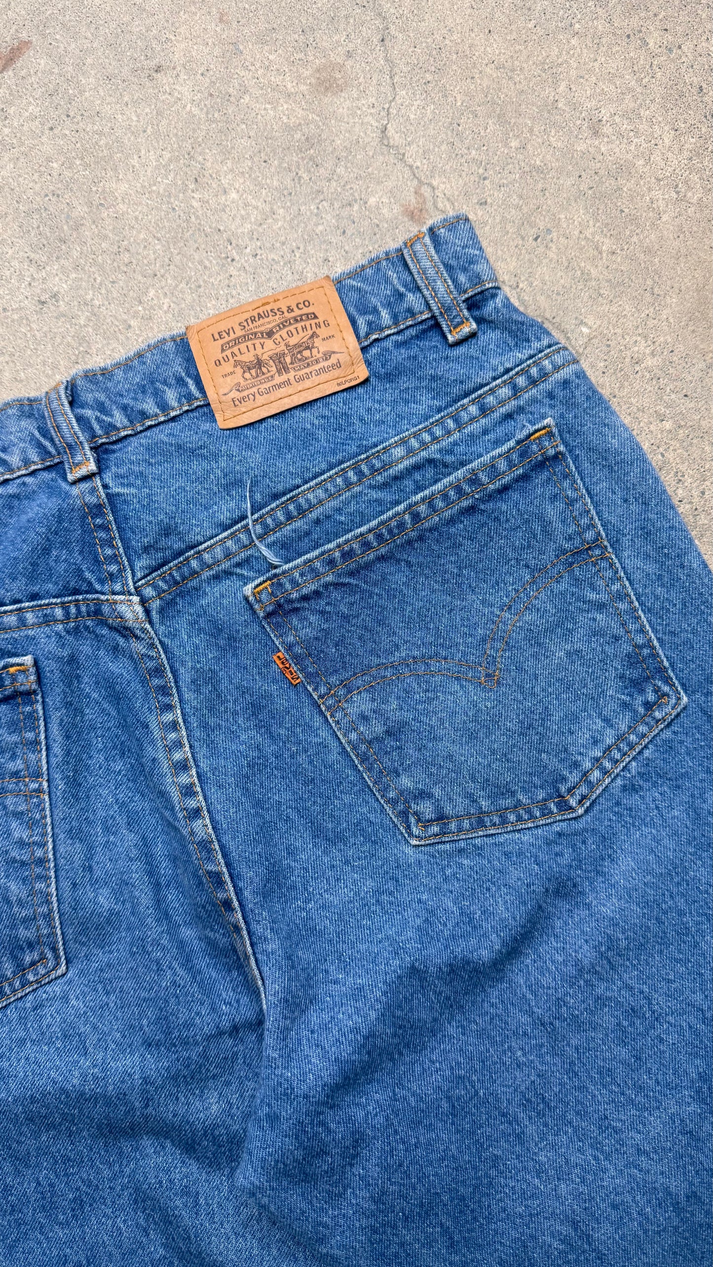 1980S - LEVIS ORANGE TAB DENIM JEANS