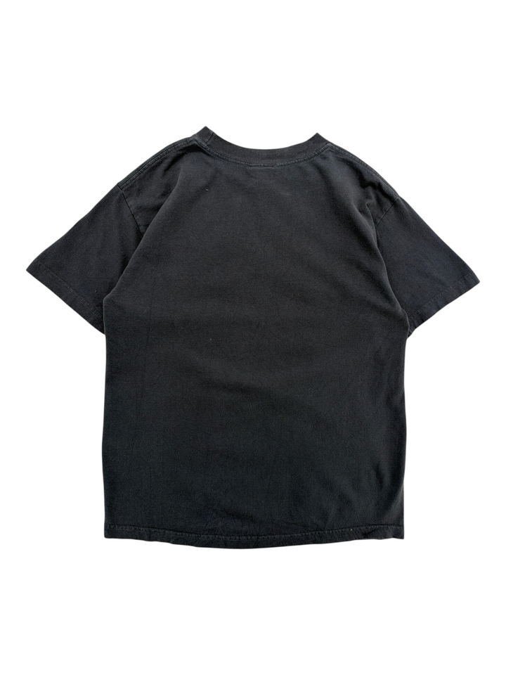 Exile Vintage black 2000s King Of The Hill graphic t-shirt, back view of a size medium cotton crew neck tee.