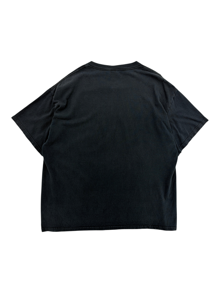 Exile Vintage 1990s The Dogfather black cotton t-shirt, back view of XL vintage graphic tee.