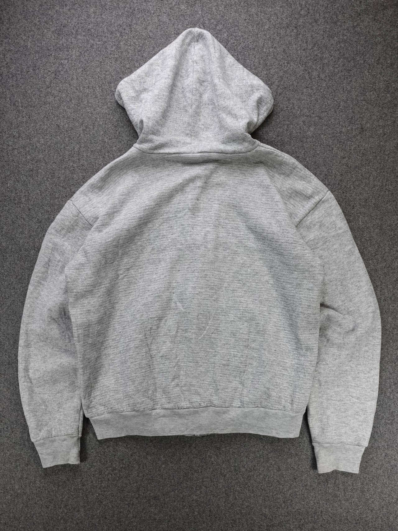 Vintage 1990s - Waffle Lined D-Pocket Zip Up Hoodie