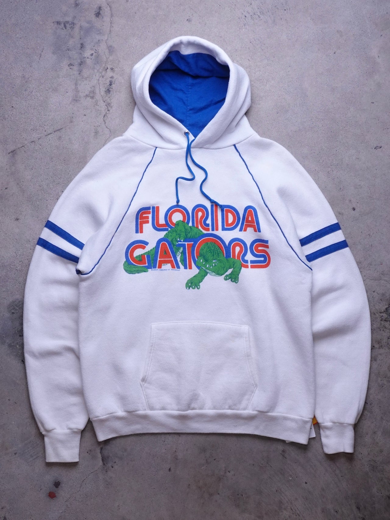 1990s - Florida Gators Raglan Sleeve Hooded Sweatshirt
