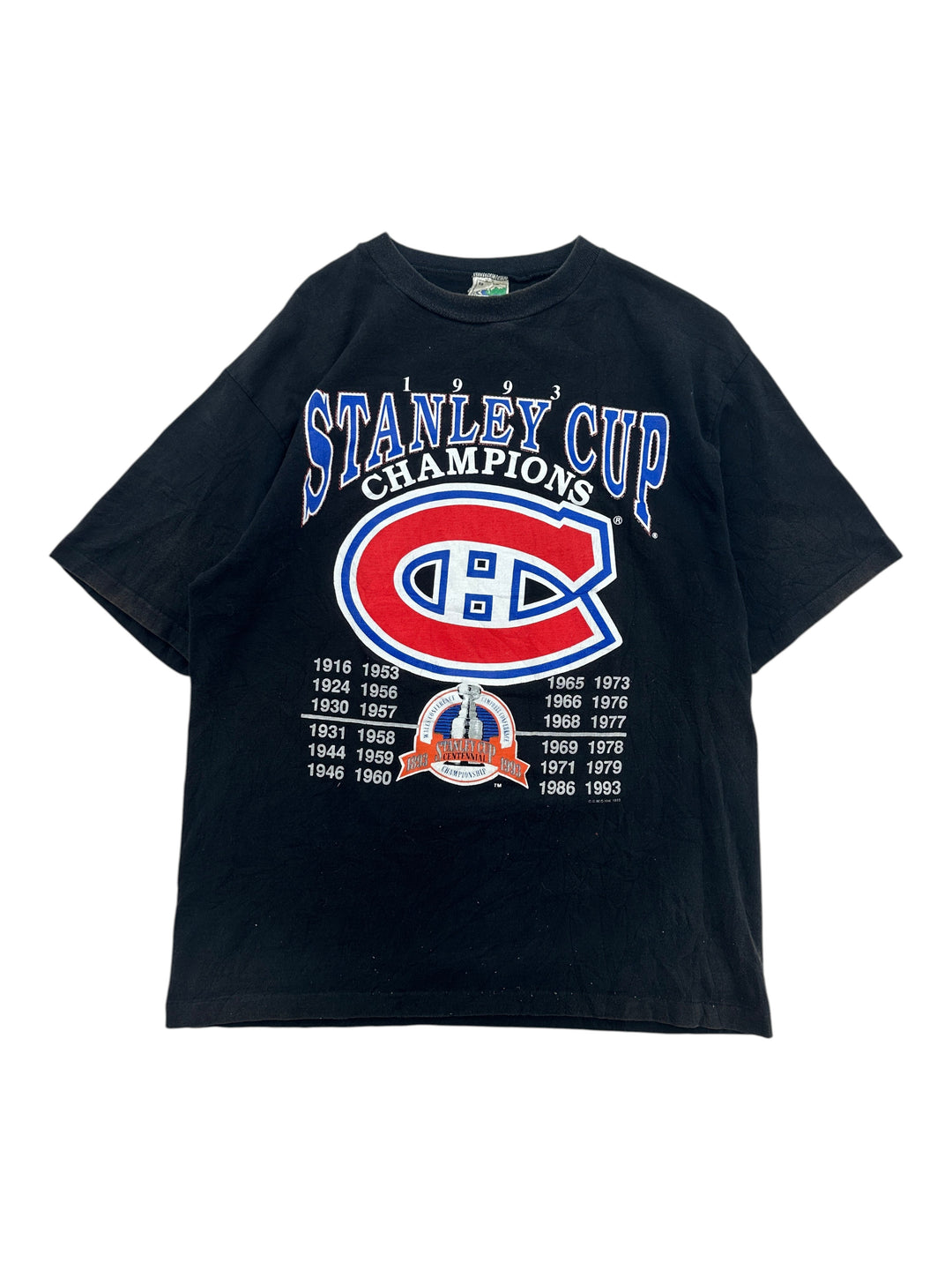 1990s Montreal Canadiens Stanley Cup Champions T-shirt