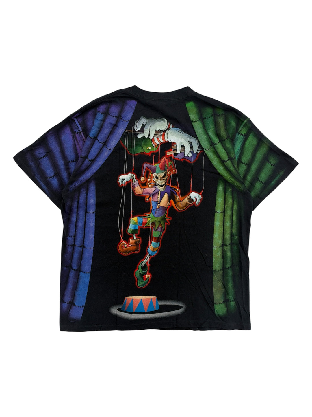 2000s Liquid Blue Evil Clown Marionette T-shirt