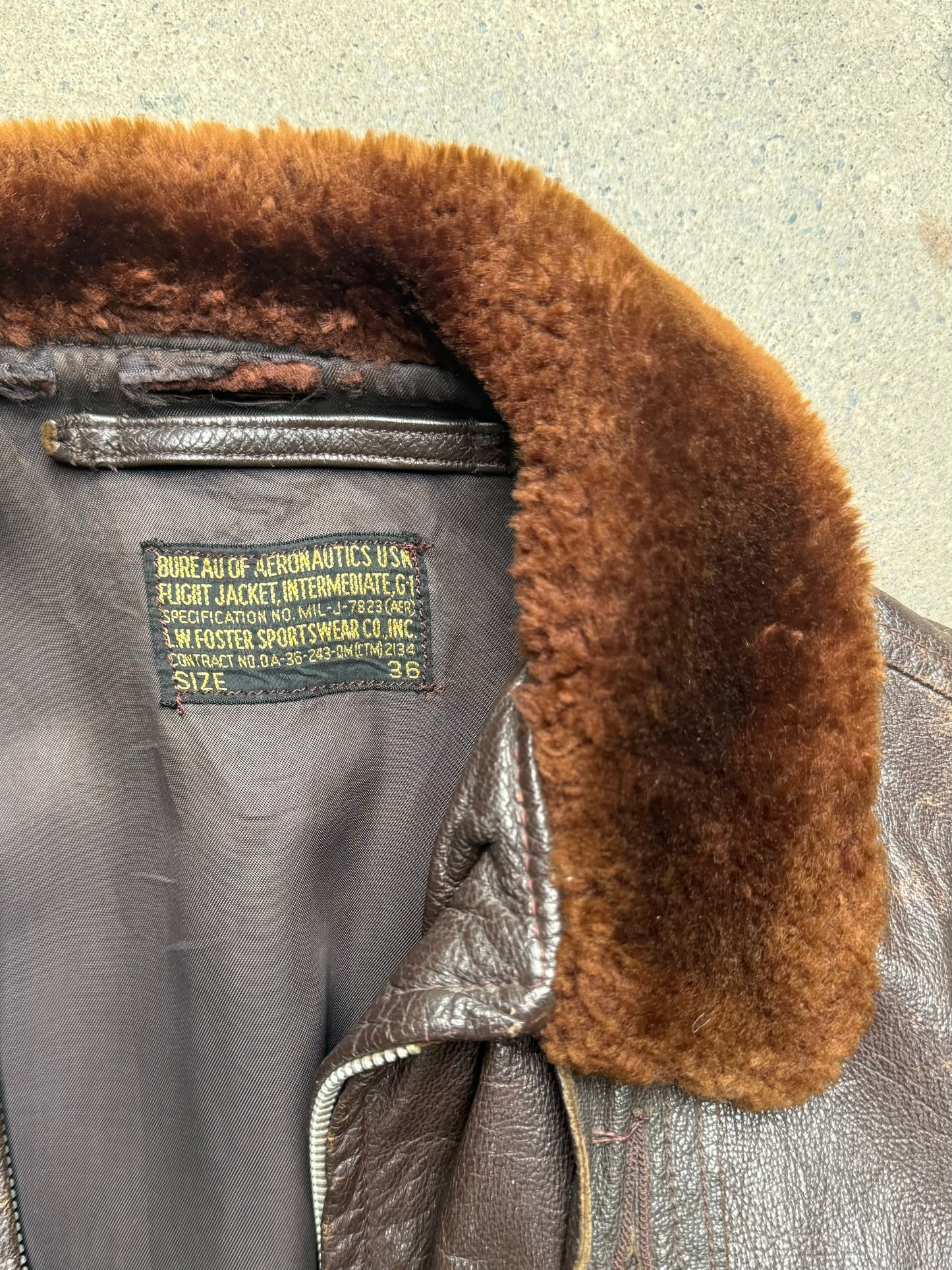 1940S - USN G-1 FLIGHT JACKET
