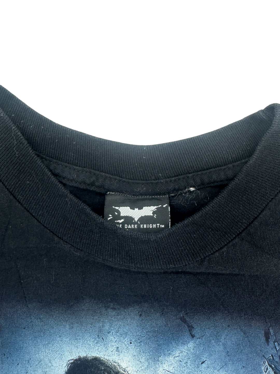 Exile Vintage black 2008 The Dark Knight Joker t-shirt with official Batman logo neck label