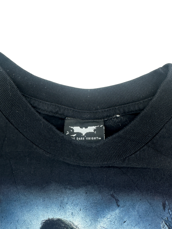 Exile Vintage black 2008 The Dark Knight Joker t-shirt with official Batman logo neck label