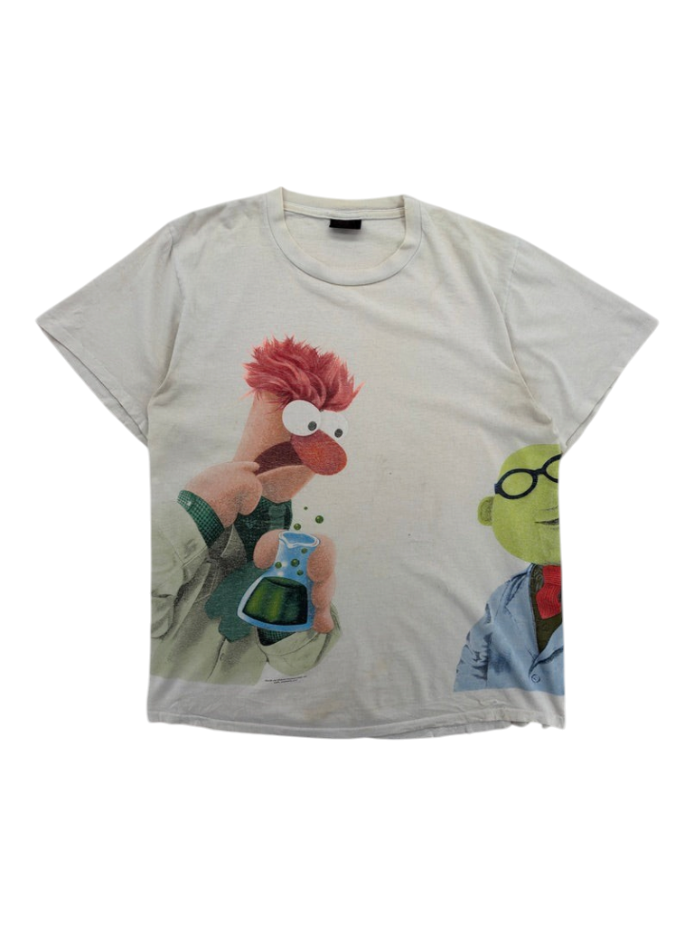 Exile Vintage 1990s The Muppets Beaker and Dr. Bunsen Honeydew graphic t-shirt in off-white cotton