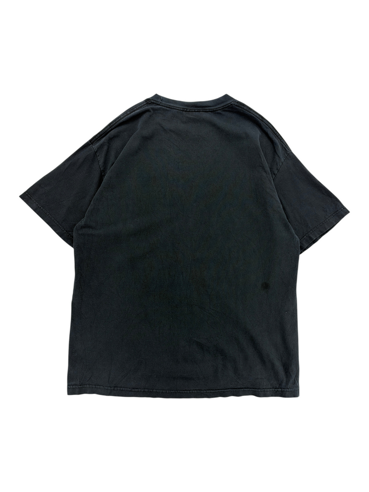 Exile Vintage 2000s Tupac graphic t-shirt in black, back view of XL cotton crew neck tee