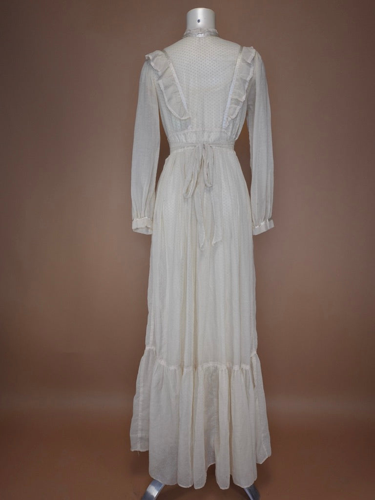 1970s - GUNNE SAX STYLE PRARIE DRESS