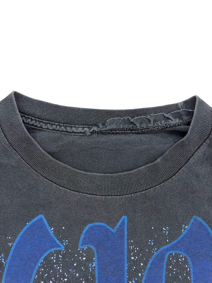 Exile Vintage 2000s Rey Mysterio 619 black cotton t-shirt with distressed collar detail