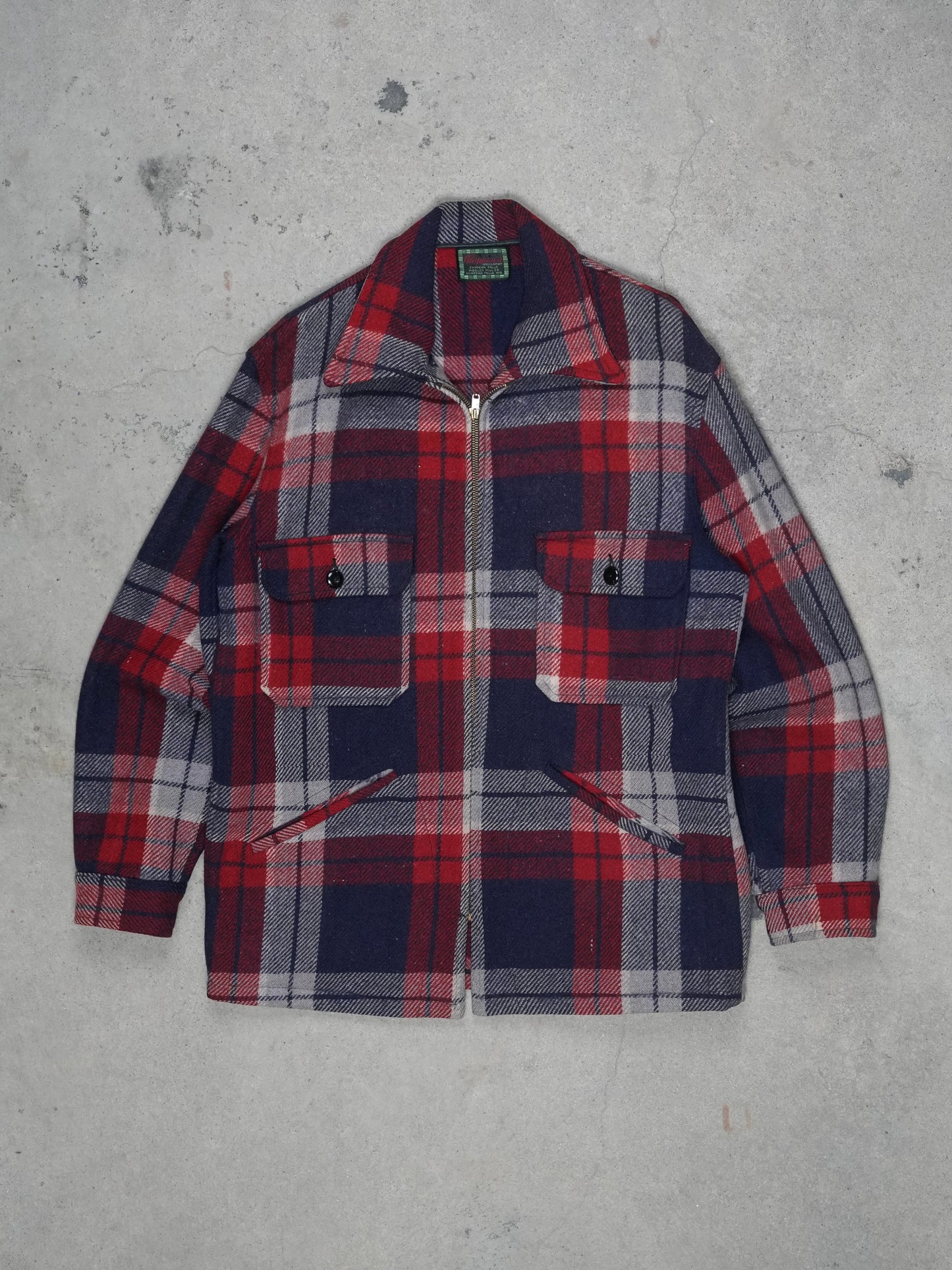1950S - CHIPPEWA PLAID WOOL COAT