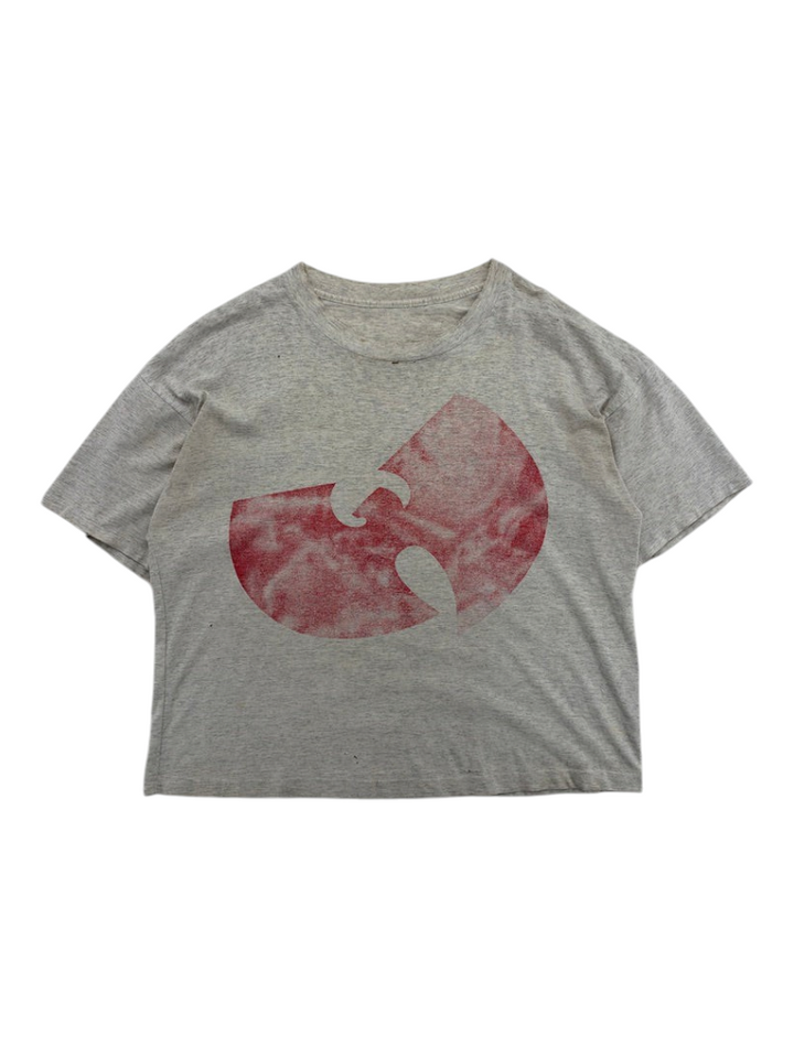 Exile Vintage grey 1990s Wu-Tang Clan graphic t-shirt with a faded red logo print in size XL