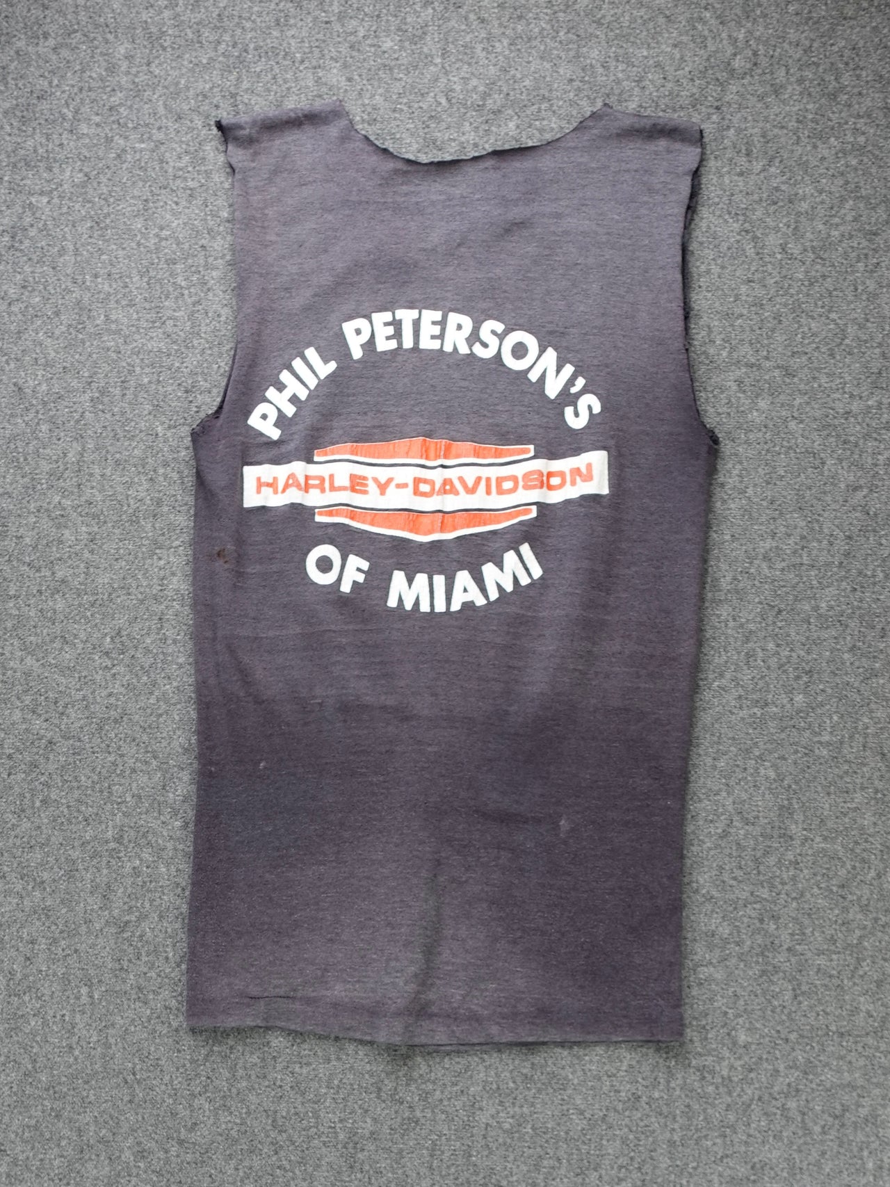 Vintage 1970s/80s - Harley Davidson Cut Off T-Shirt