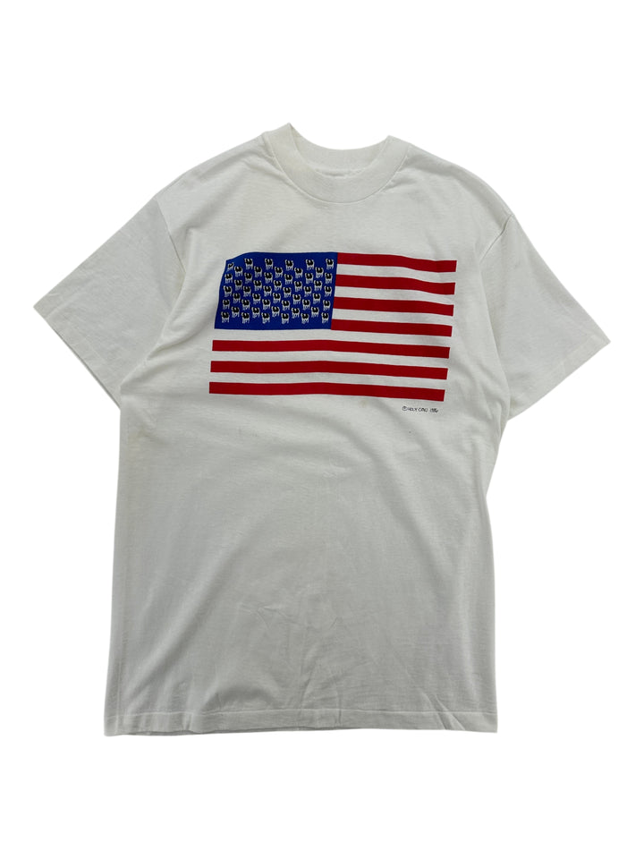 1986 HolyCow American Flag T-shirt