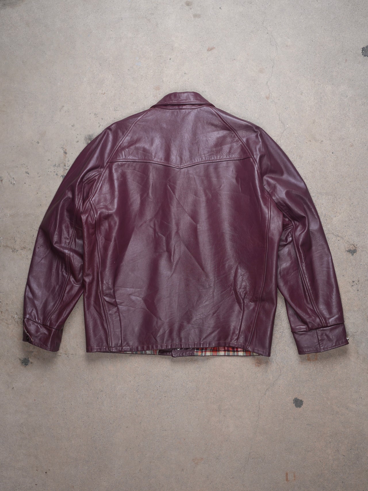 1980S - SHIELDS LEATHER SPORTS JACKET