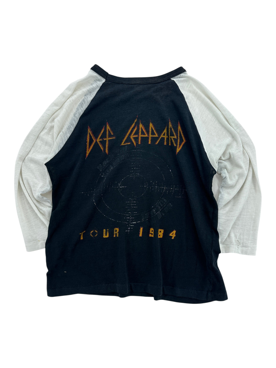1980s Def Leppard "Pyromania" Raglan Sleeve T-shirt