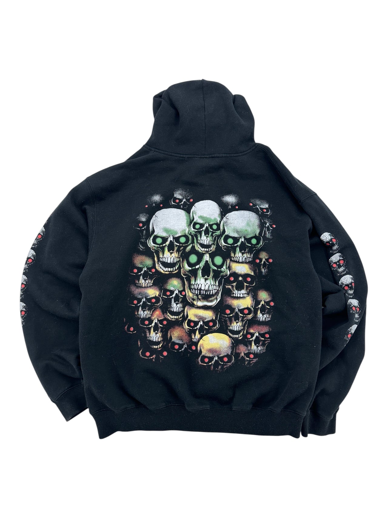 Y2K Skull Zip-up Hoodie