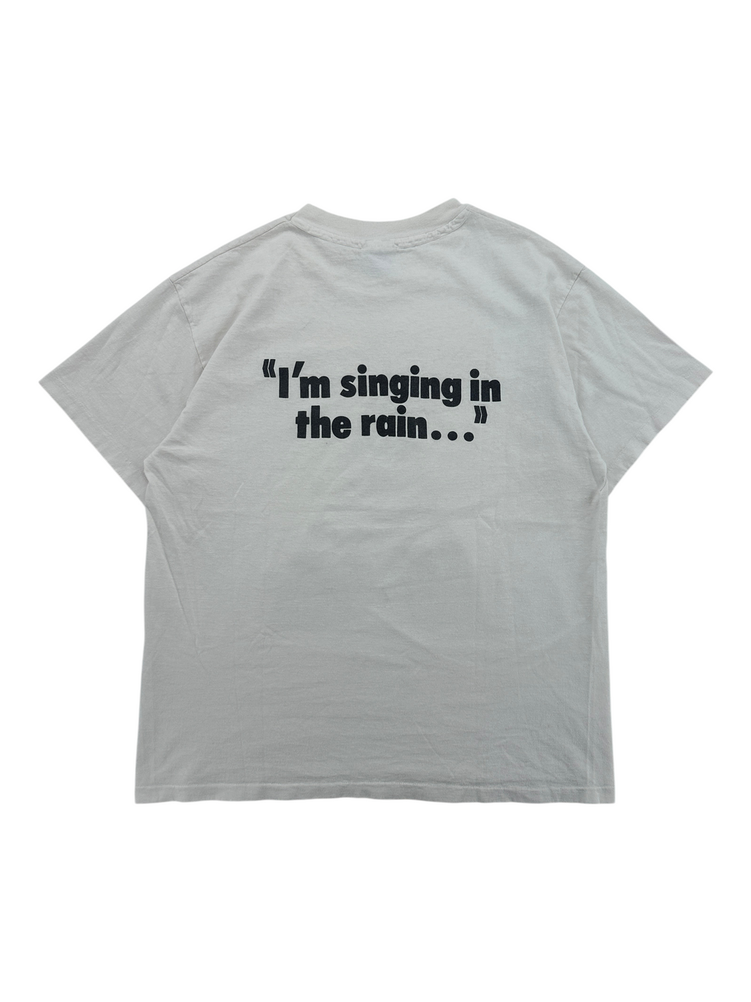 Exile Vintage 1990s white cotton T-shirt featuring the quote I&