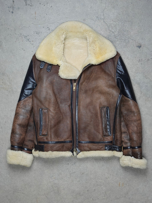 1970S - TILLY SHEARLING B-3 FLIGHT JACKET