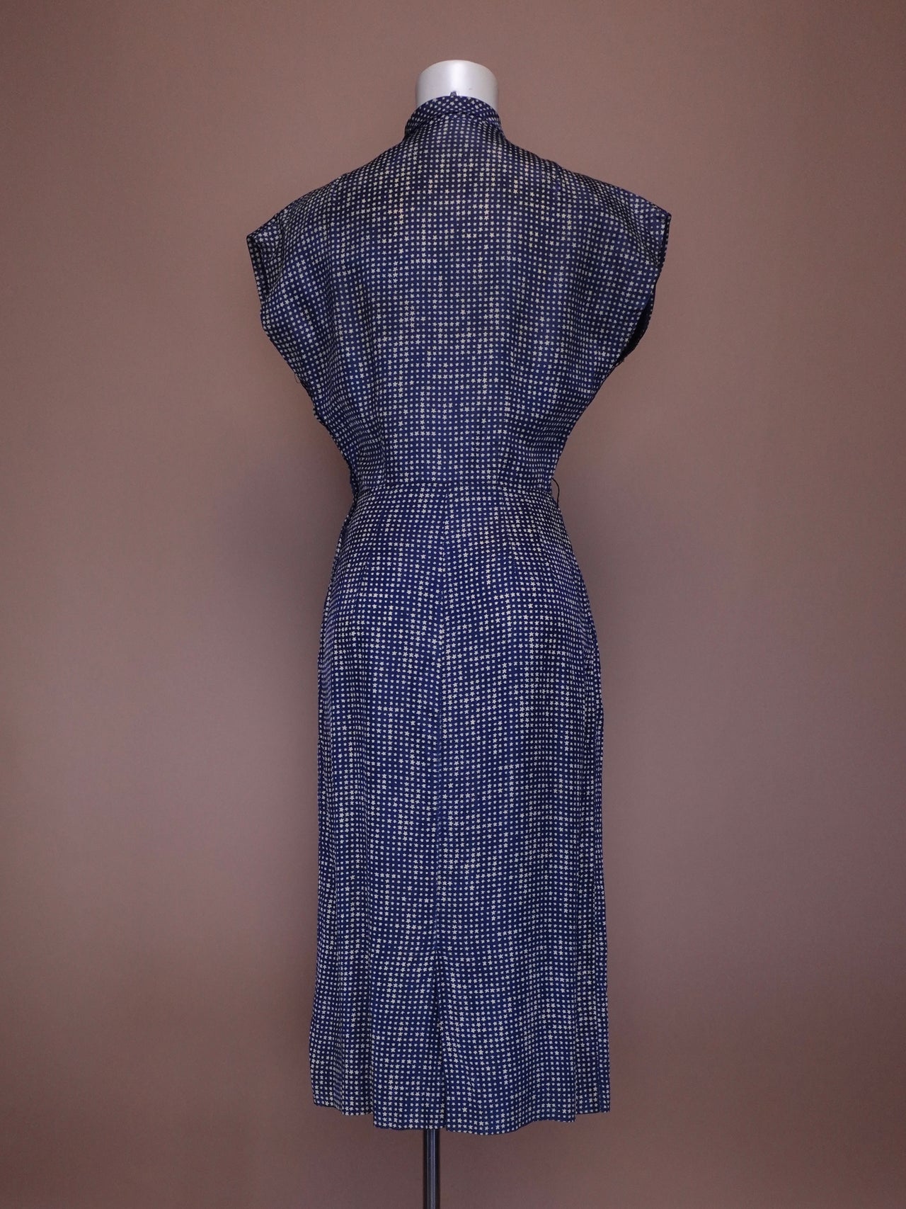 Vintage 1960s - Star Pattern Midi Dress