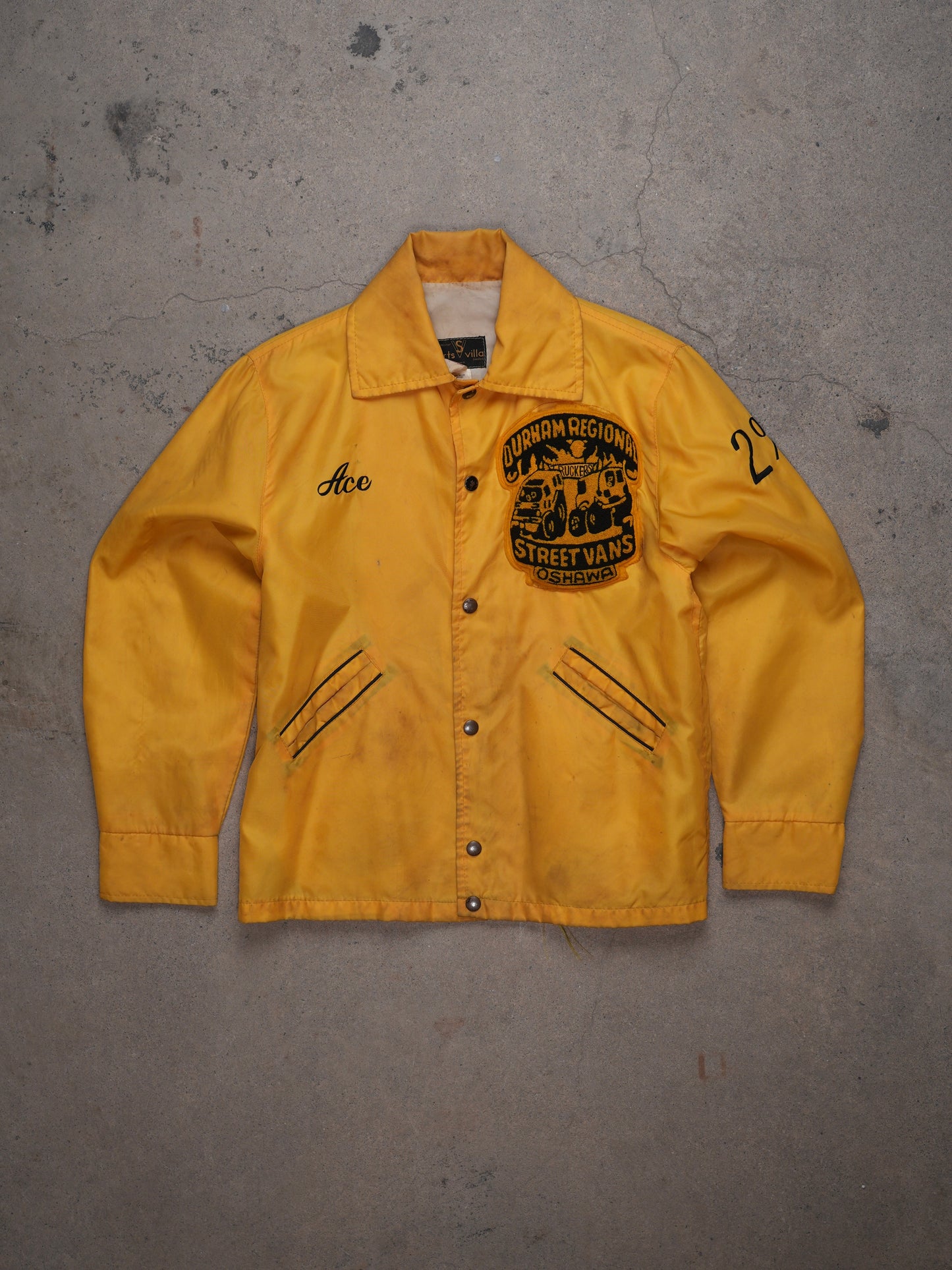 1960S/70S - "PUPPY TRUCKERS" NYLON COACH JACKET