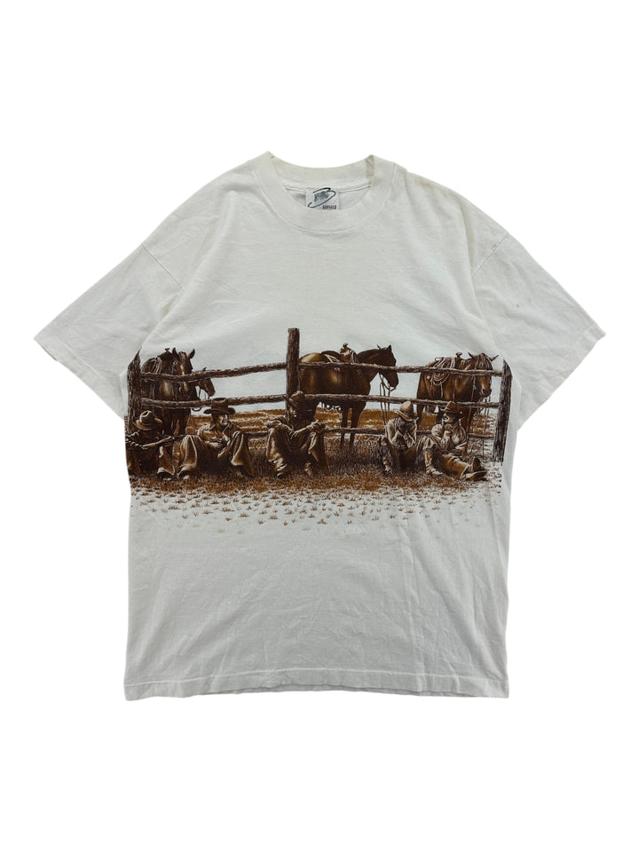 1990s Cowboys With Horse Wraparound T-shirt