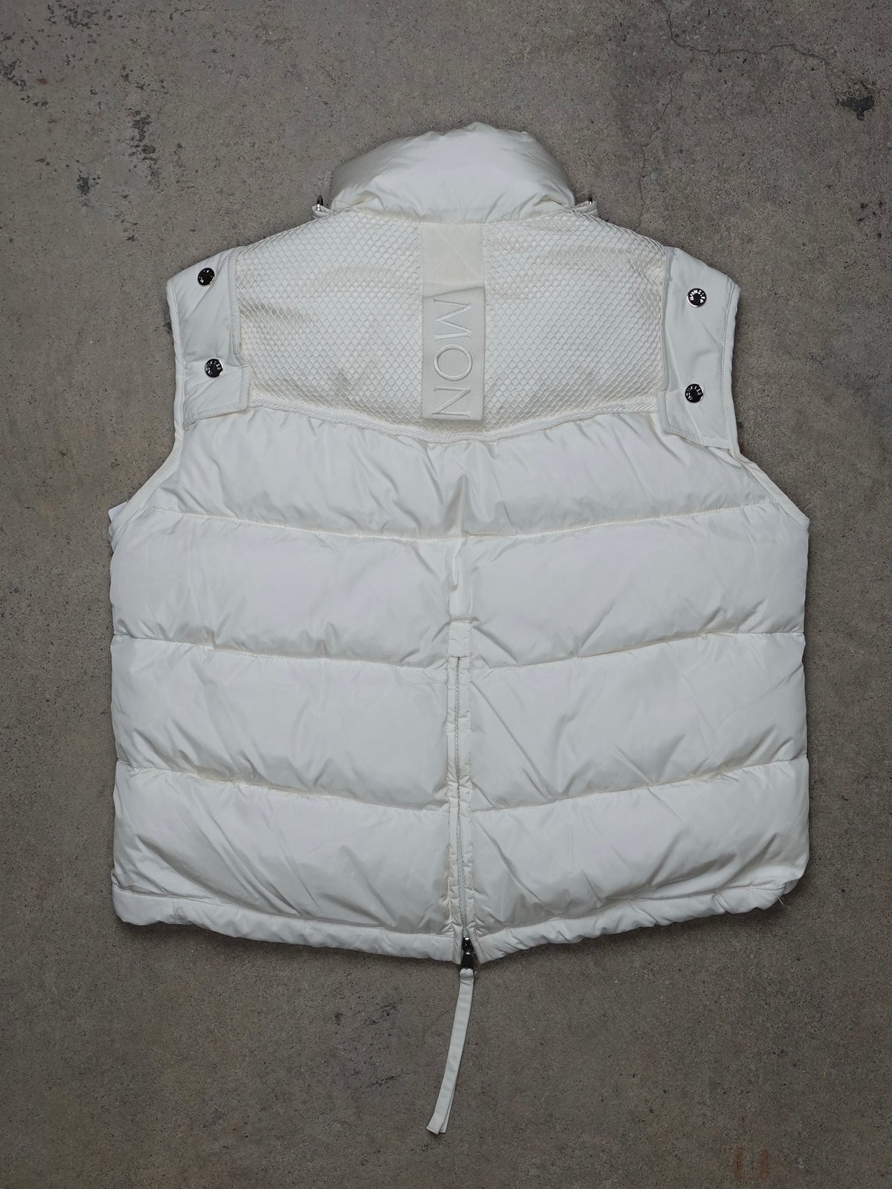 GENUINE MONCLER DOWN LINED QUILTED VEST