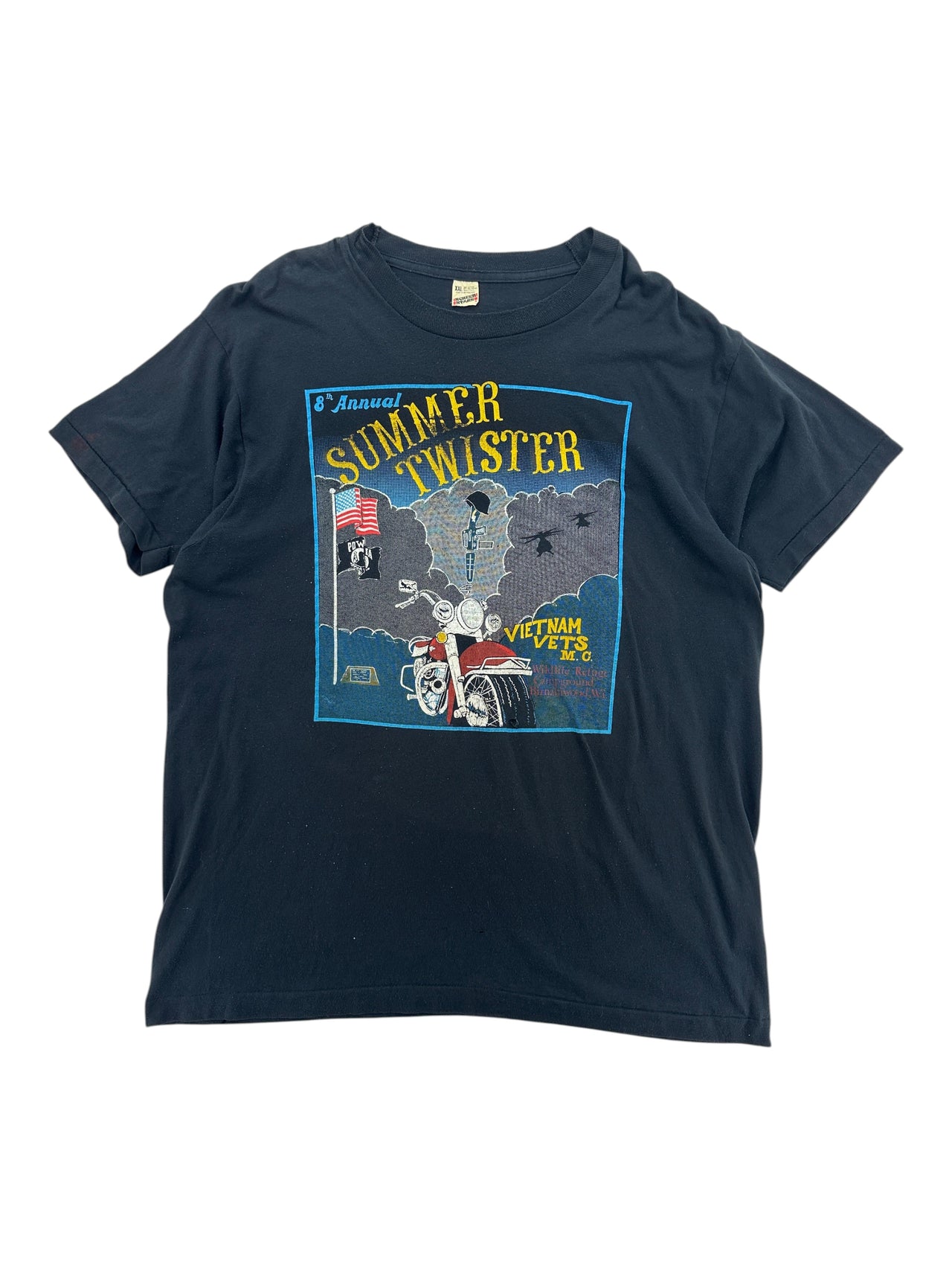 1990s Summer Twister T-shirt Biker T-shirt