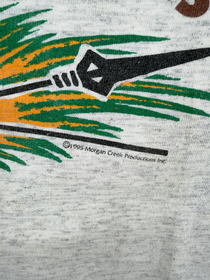 Exile Vintage 1990s Ace Ventura movie t-shirt with 1995 copyright print on grey heathered cotton fabric