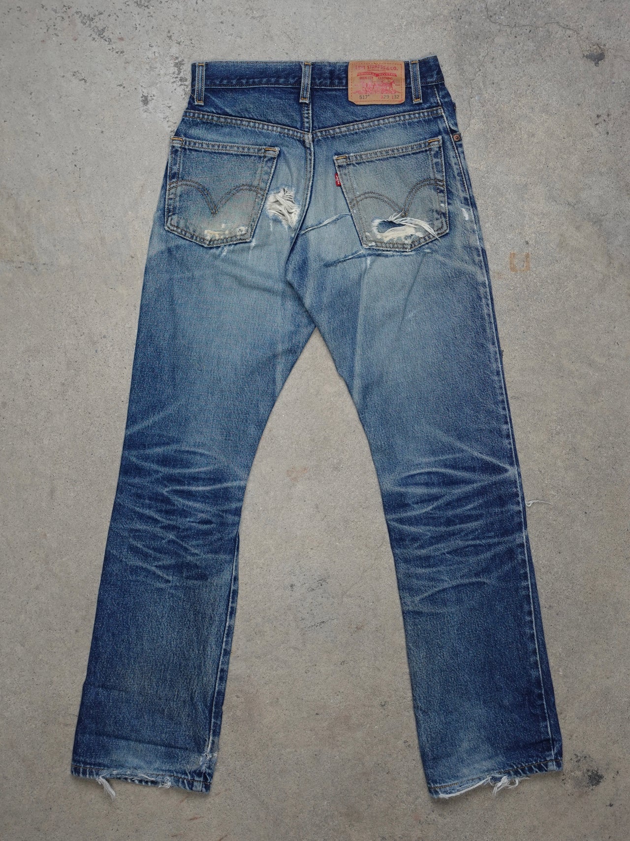 Vintage 2000s - Levis 517 Distresssted Denim Jeans