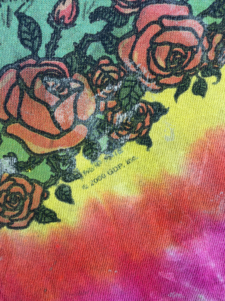 Exile Vintage 2000s Grateful Dead tie-dye t-shirt with rose graphic print detail