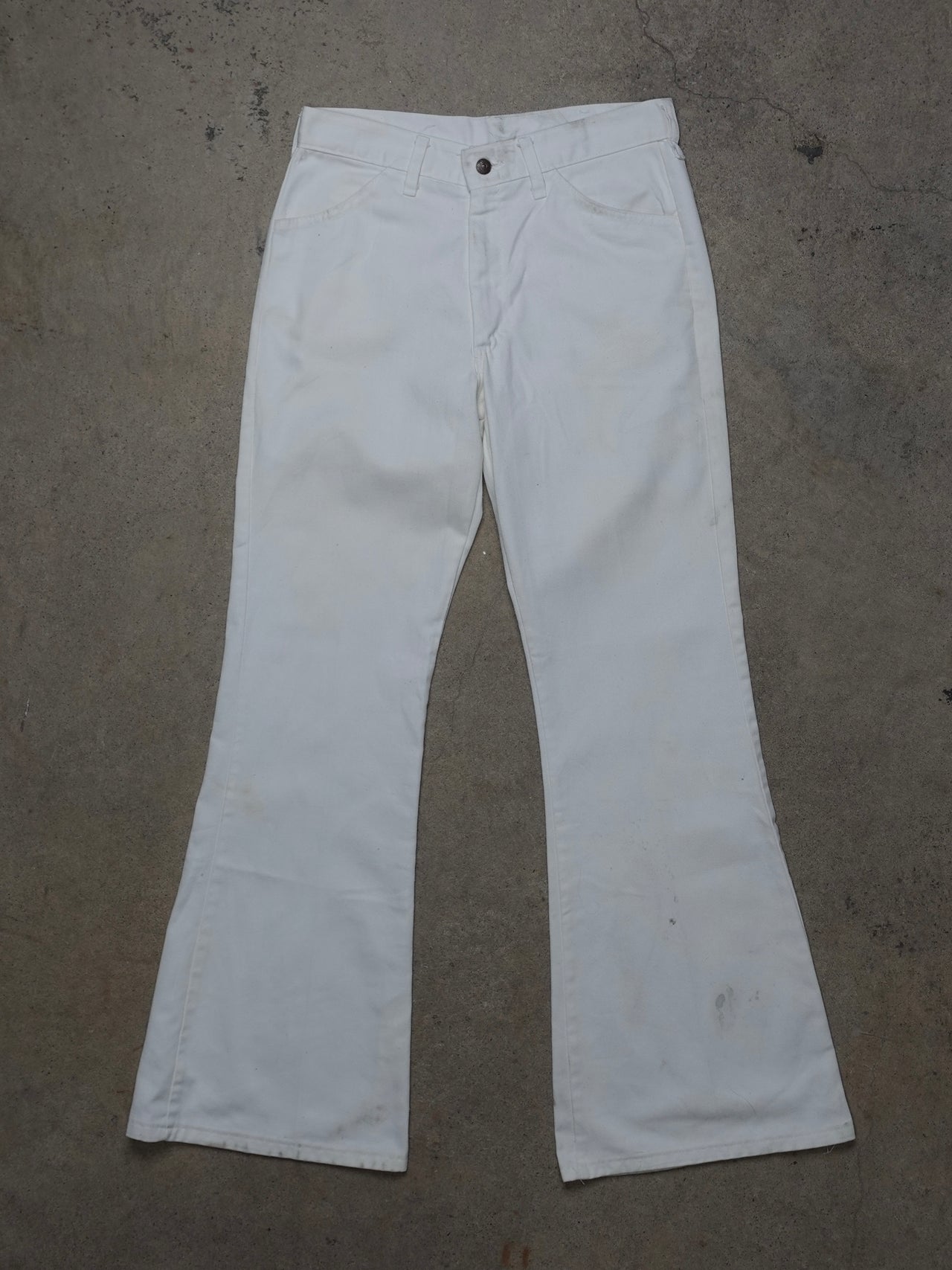 Vintage 1970s - Rappers Flared Patch Pocket Bellbottom Trousers