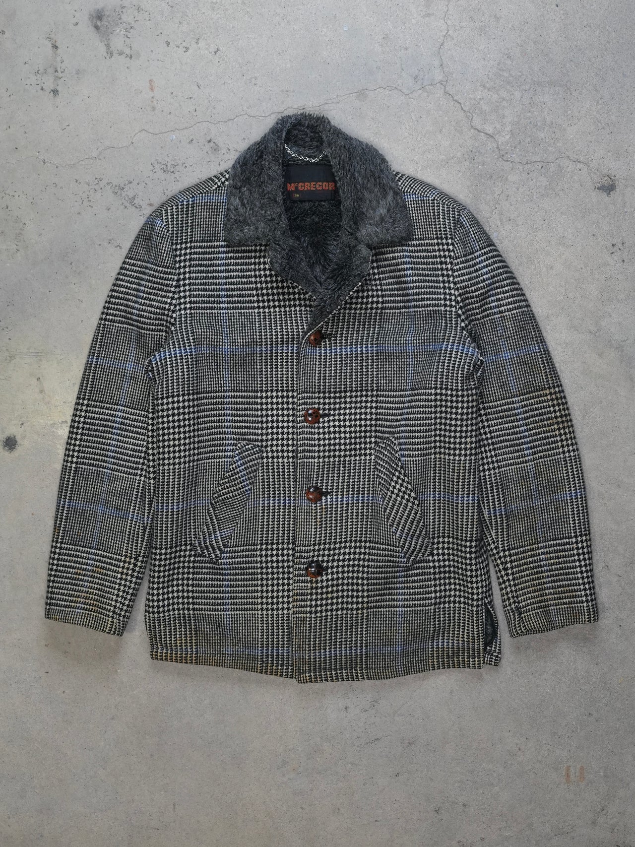 Vintage 1970s - Mcgreggor Fleece Lined Wool Coat