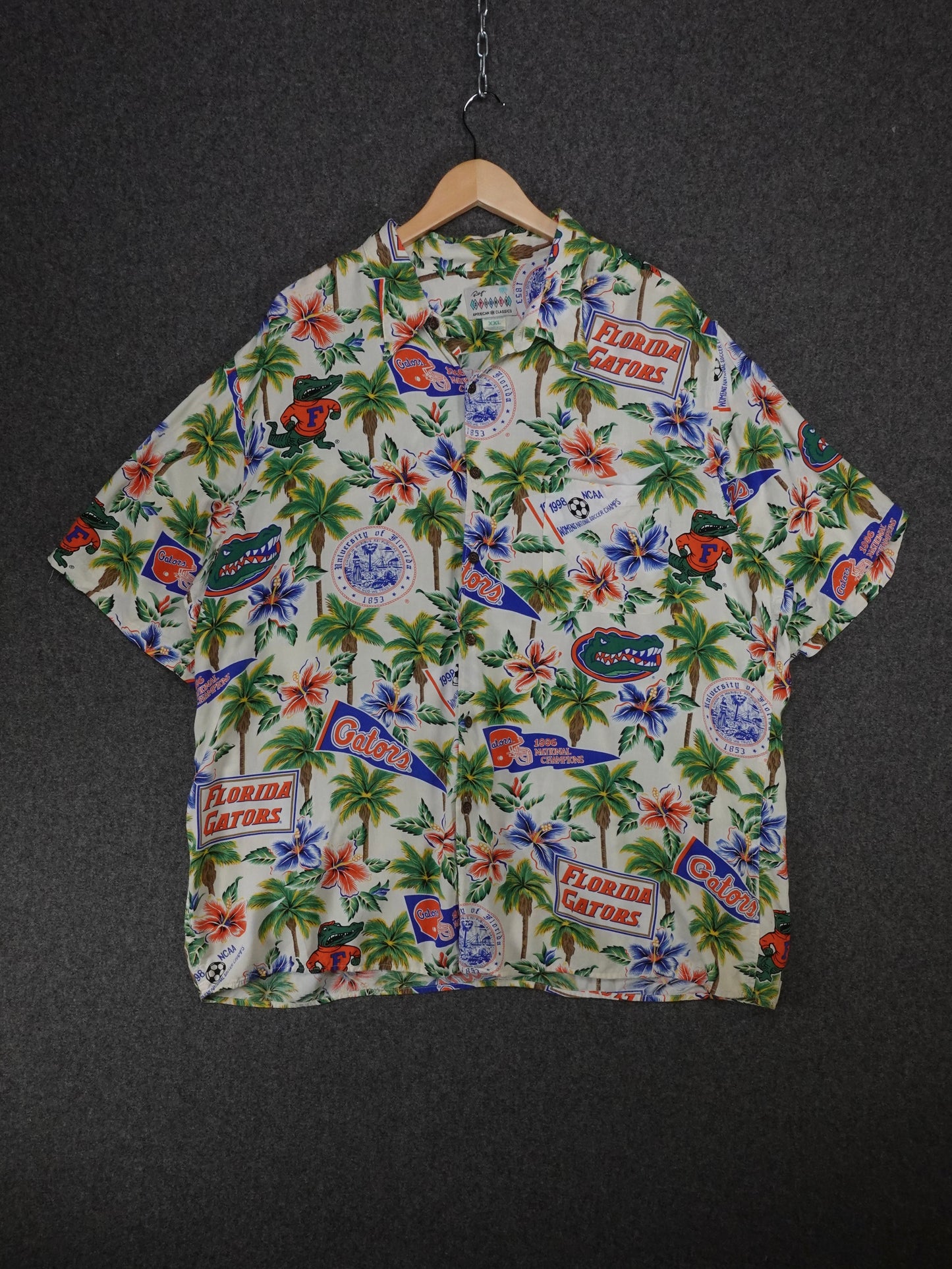 1990s - University Of Florida Gators 1996 Champs Aloha Shirt