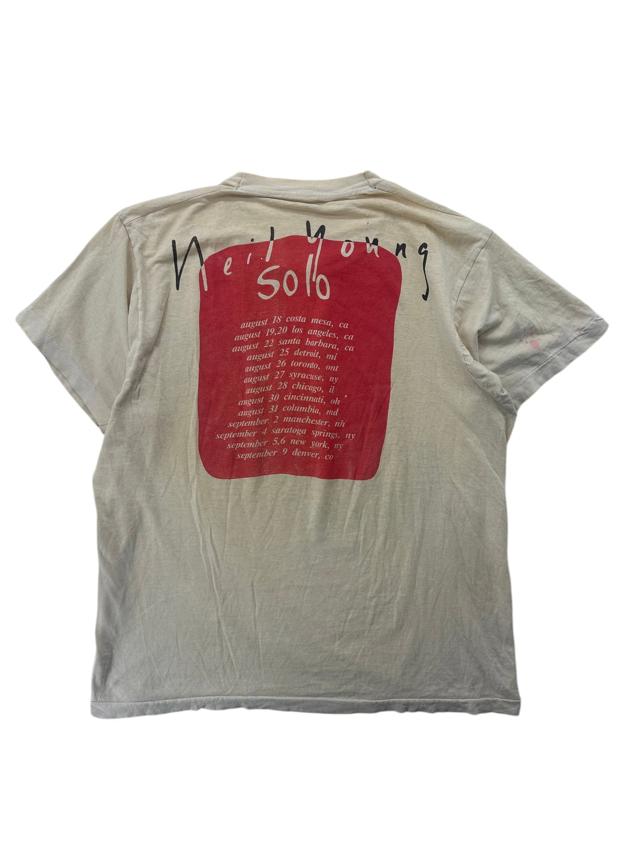1980s Neil Young Solo tour T-shirt