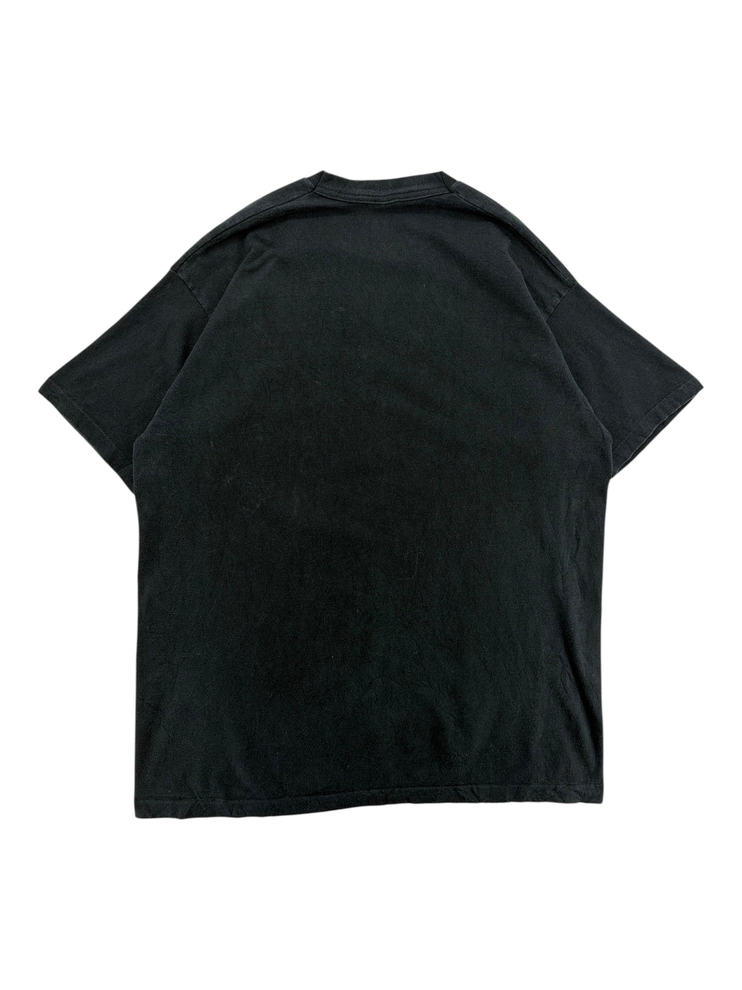 Exile Vintage 1990s The Tick Eat My Justice black cotton t-shirt, back view of an oversized 2XL vintage graphic tee.