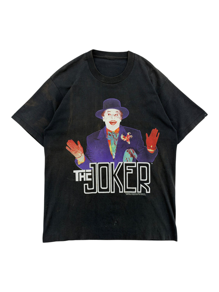 Exile Vintage 1980s black Batman The Joker graphic t-shirt featuring a vintage character print on the front