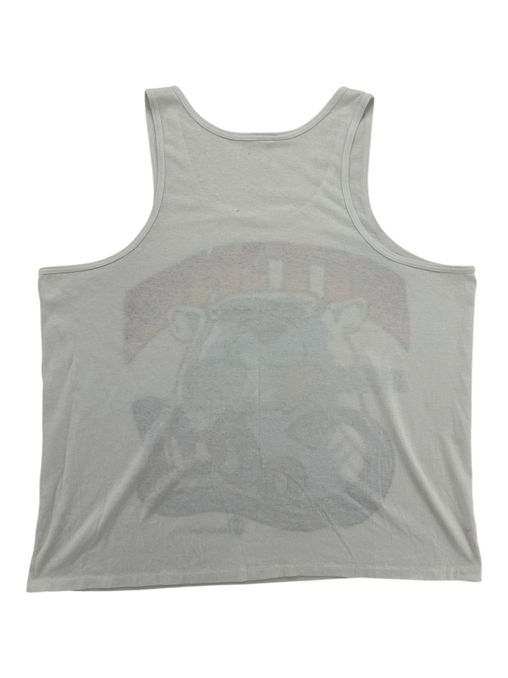Exile Vintage 1990s Labatt Blue polar bear graphic tank top in white, size XL