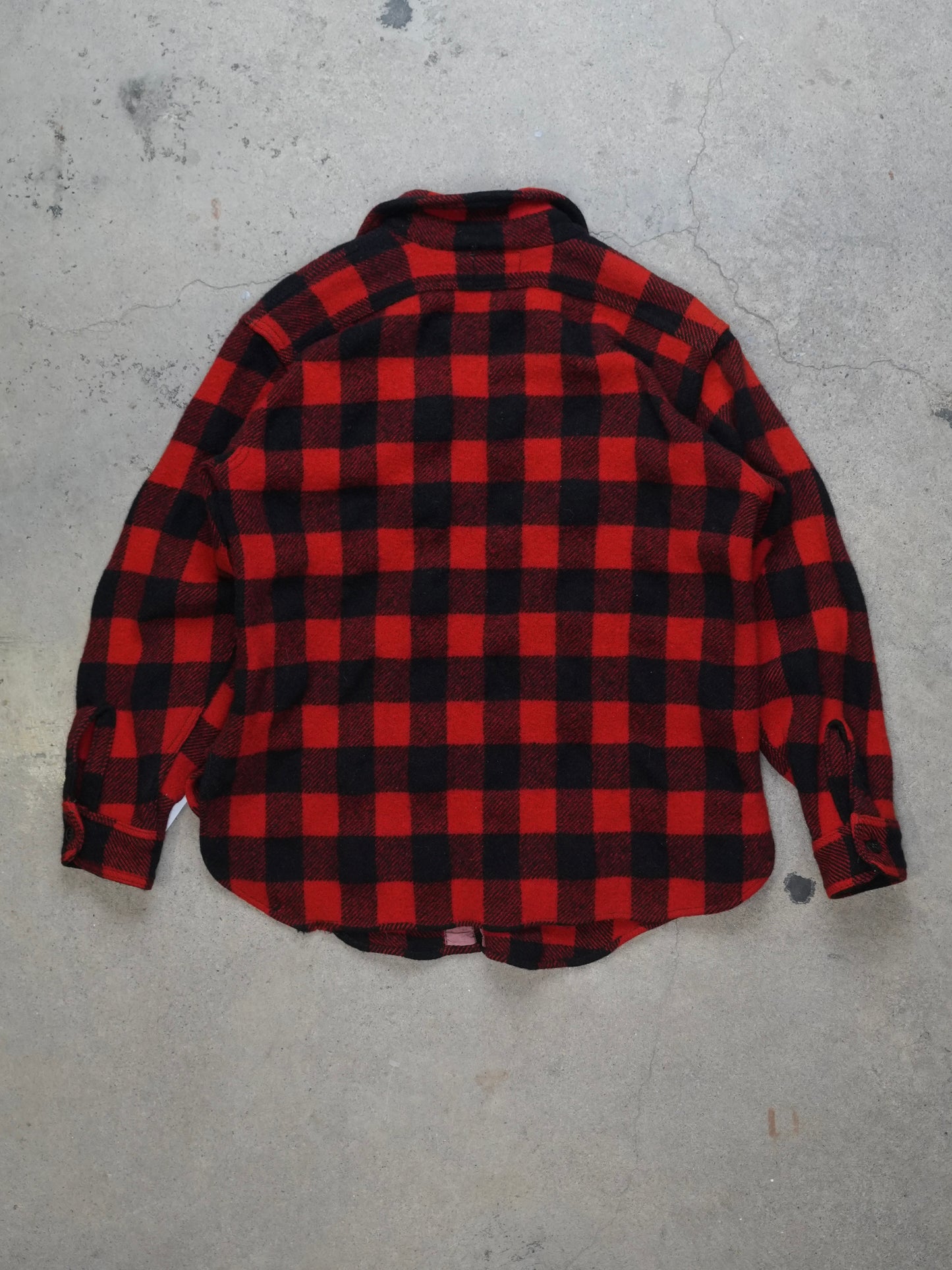 1960S - ZEROTEX PLAID FLANNEL SHIRT