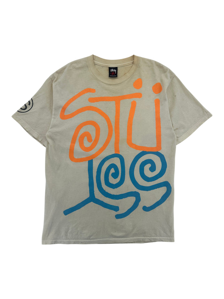 2000s Stussy Swirl Logo T-shirt