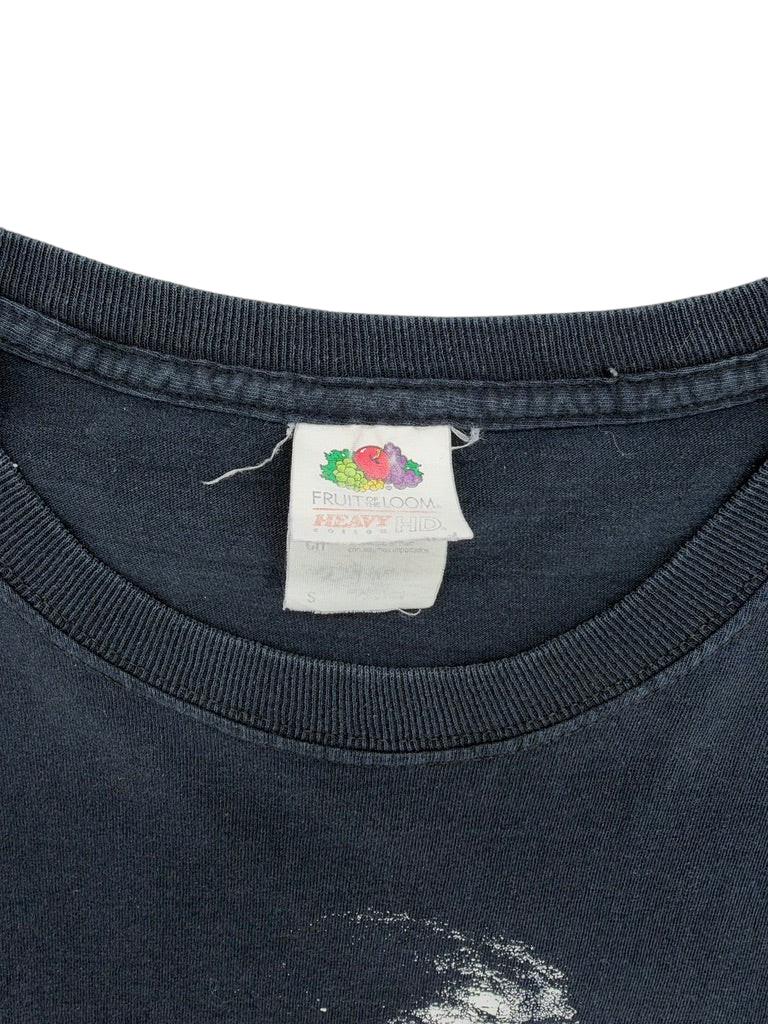 Exile Vintage 2000s Pumpkinhead T-shirt featuring a Fruit of the Loom tag on a black cotton crew neck collar
